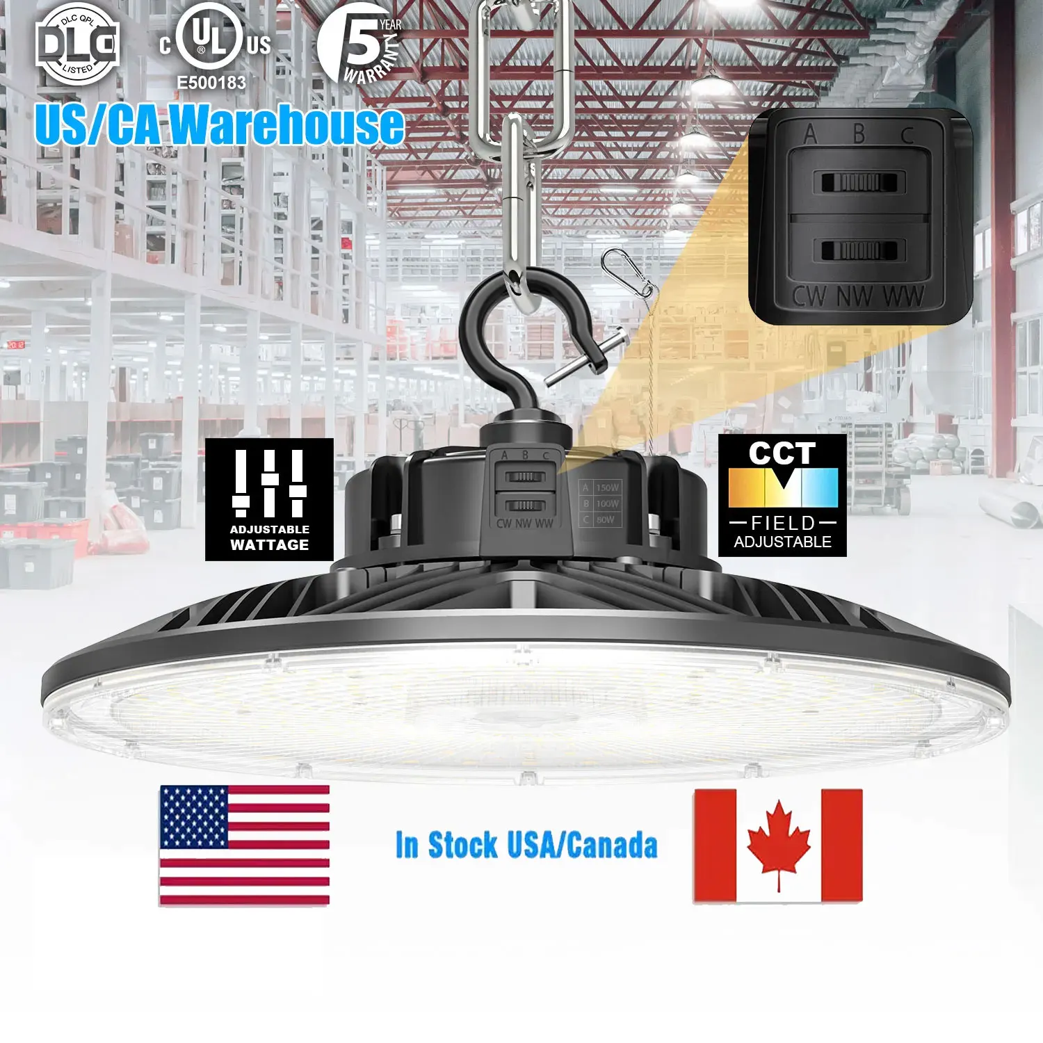 Led UFO 100W 150W 200W 300W 400W Industrial Lighting Highbay Lamp Fixture Warehouse Garage Factory Canopy UFO Led High Bay Light