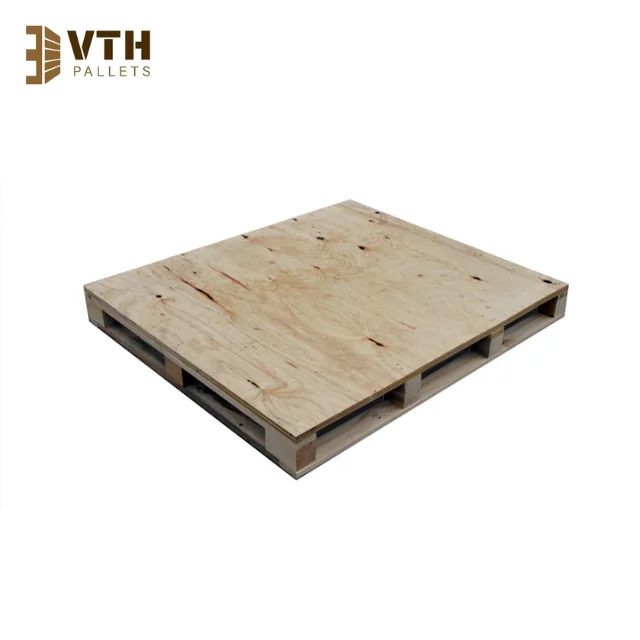Viet Truong Hai Factory предлагает высокопрочные промышленные деревянные фанерные поддоны с 4-сторонним входом по низкой