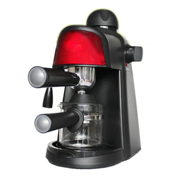 Home Office Coffee Maker 4 Cups Semi-Automatic Steam Wand Milk Froth Machine Integrated Small Espresso Coffee Machine