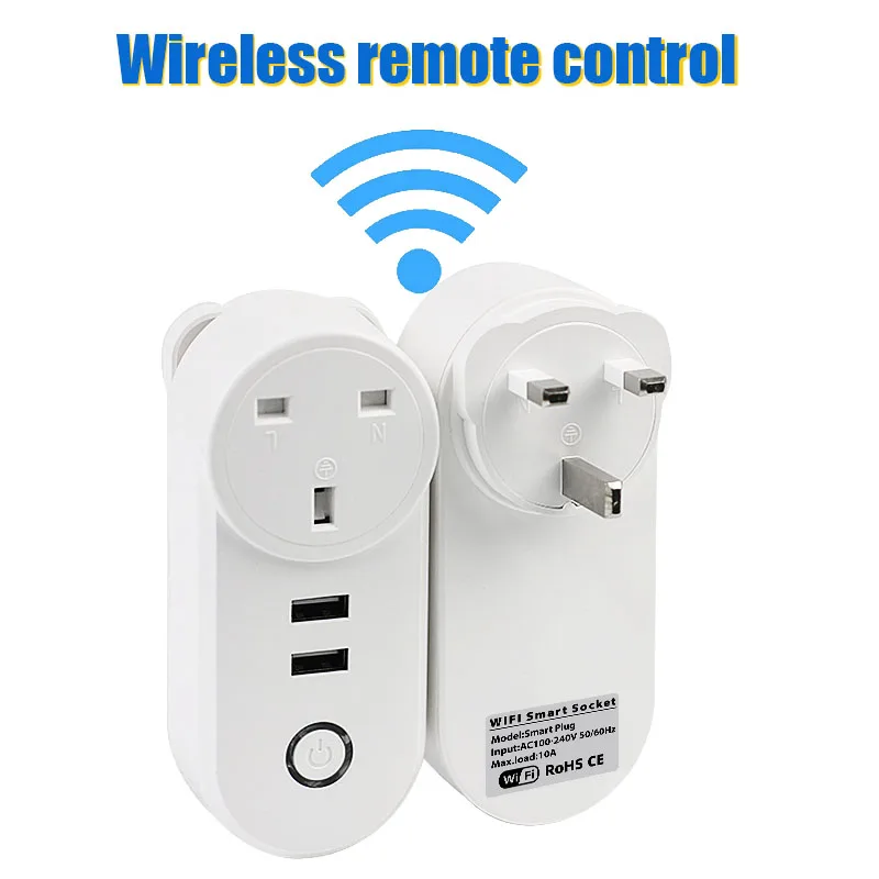 smart home automation UK alexa wifi plug multi Remote Control tuya smart Power plug Socket portable timer for home appliances