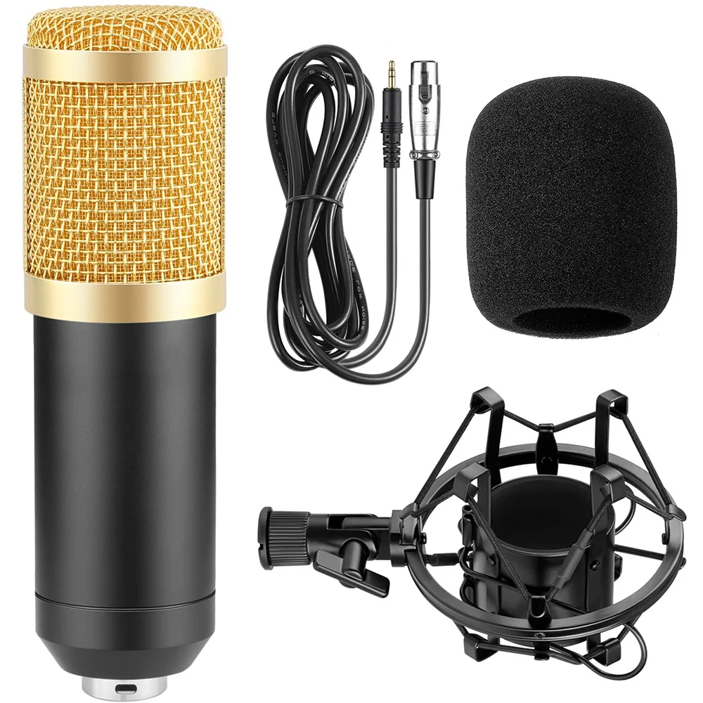 Professional UHF Room Studio Music Equipment Wired Recording Microfone Condensador Mikrofon BM800 Condenser Microphone