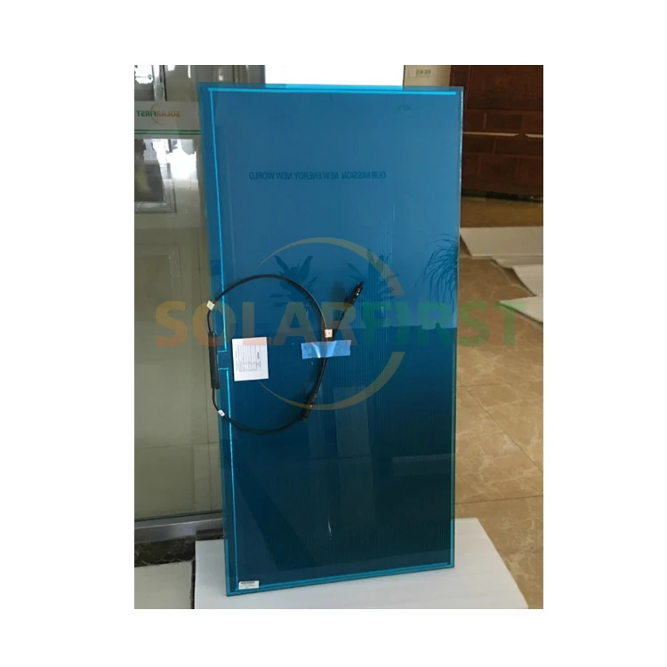 Solarfirst Double Glass Module 10% Transparent 61W 69W Thin Film Solar Panel