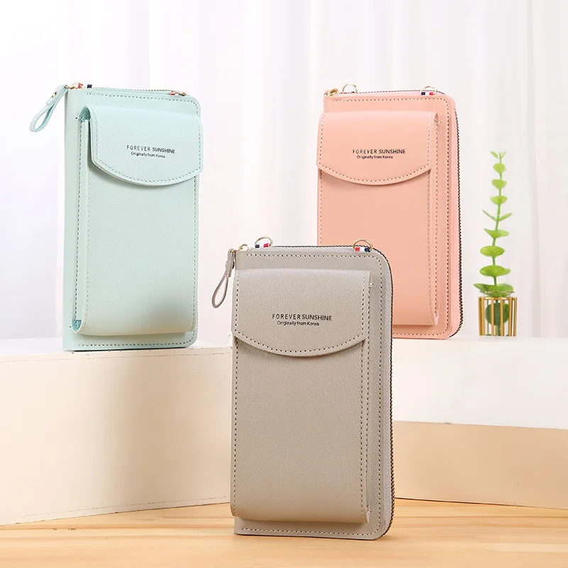 2022 Hot Sale New Large Capacity Double Layer Card Holder Passport Holder Wallet Multifunctional Ladies Messenger Shoulder Bag