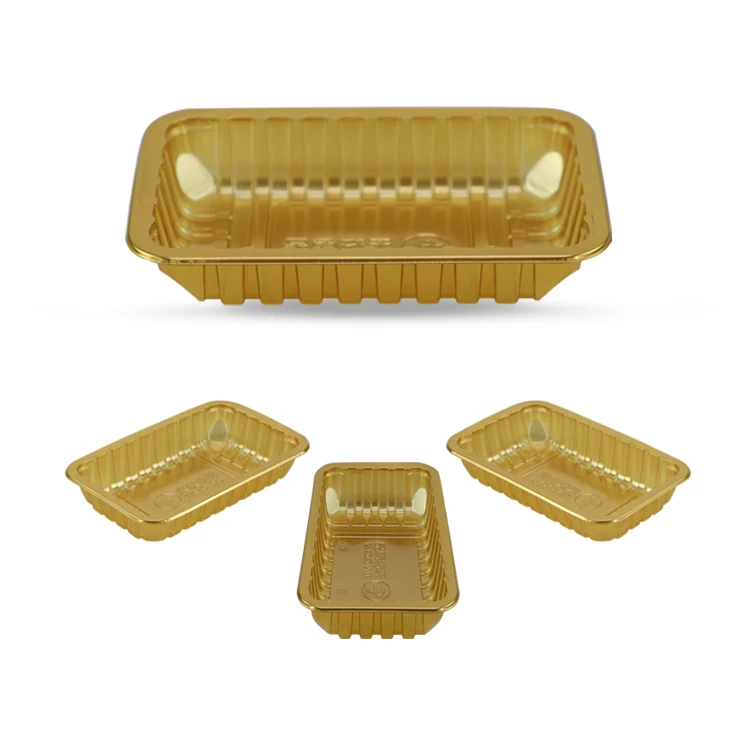 Tipack Disposable Plastic Trays for Cookie Black pp/evoh/pe Food Grade Plastic Food Tray