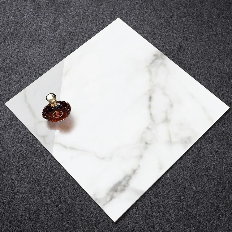 Best Wholesale Porcelanato Glazed Marble Look Tiles Flooring Interior White Carrara Porcelain Living Room Floor Tile 600x600