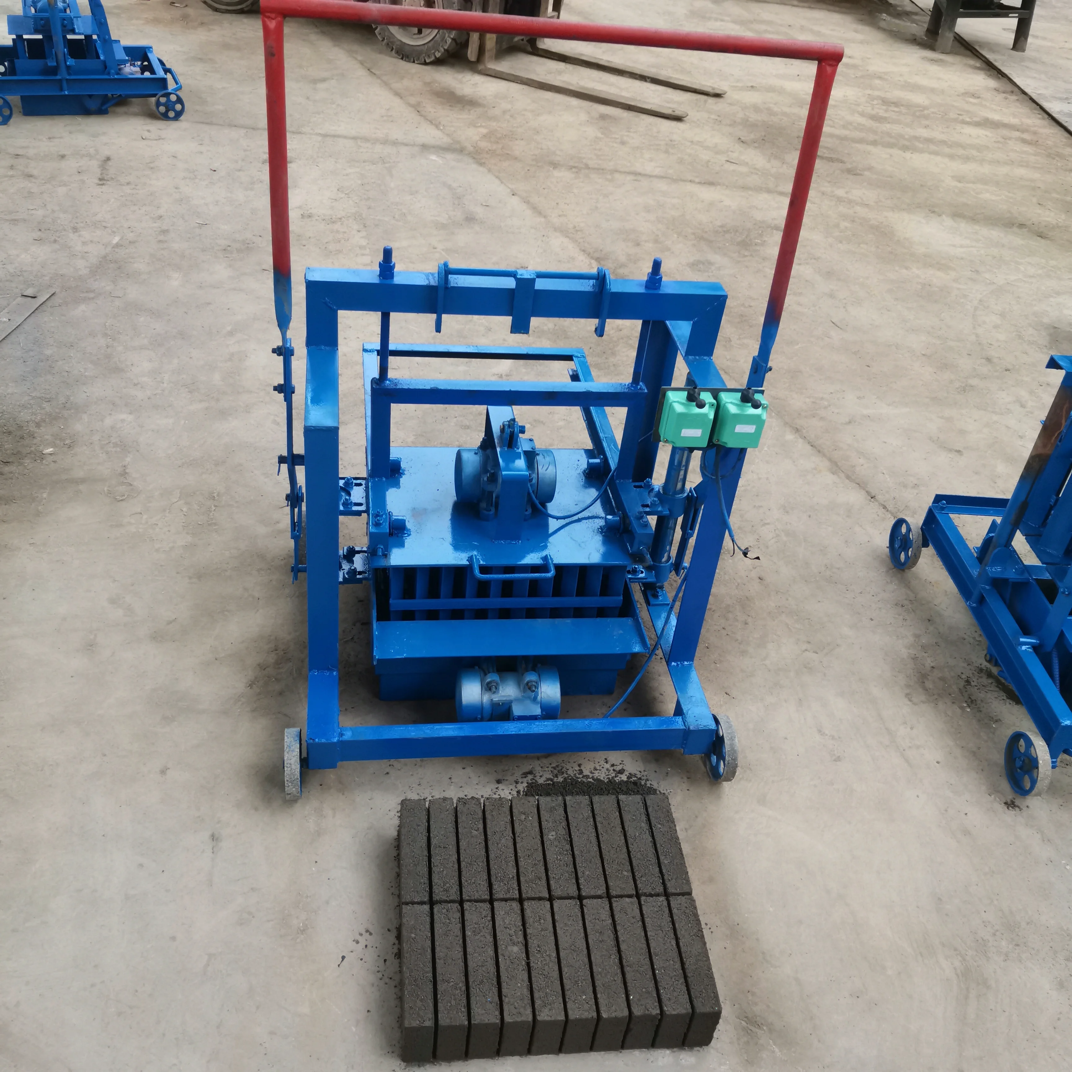 Hot sale hollow block fly ash cement manual  brick making machine