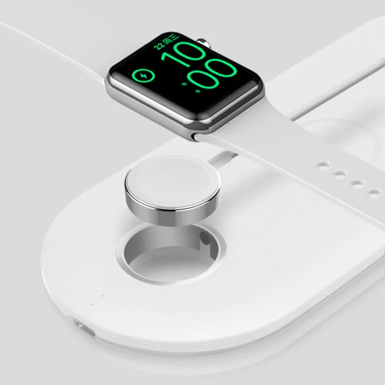 
3 in 1 Wireless Charger 10W Qi Fast Wireless Charging Station For Phone Watch Earphone Factory wholesale 