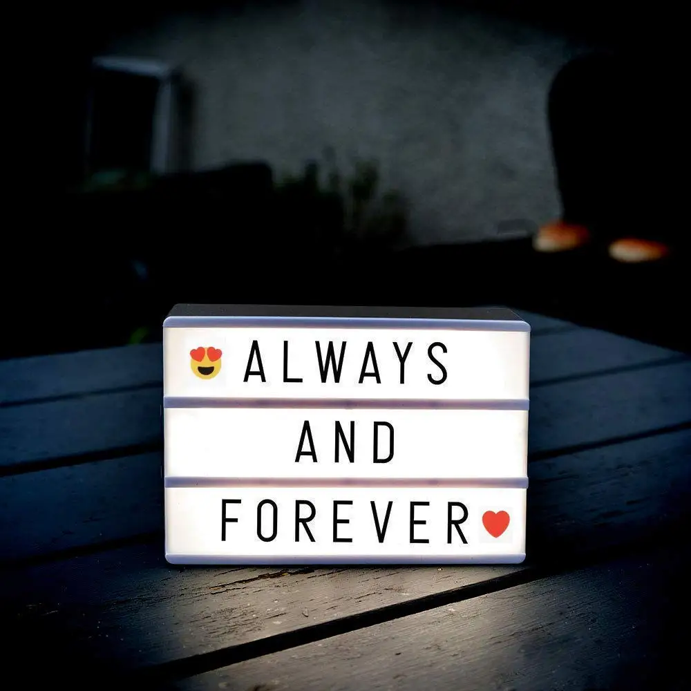 Темный герой A6 Мини кинематографический свет 90 шт. буквенный знак USB Магнитный детский фотобокс