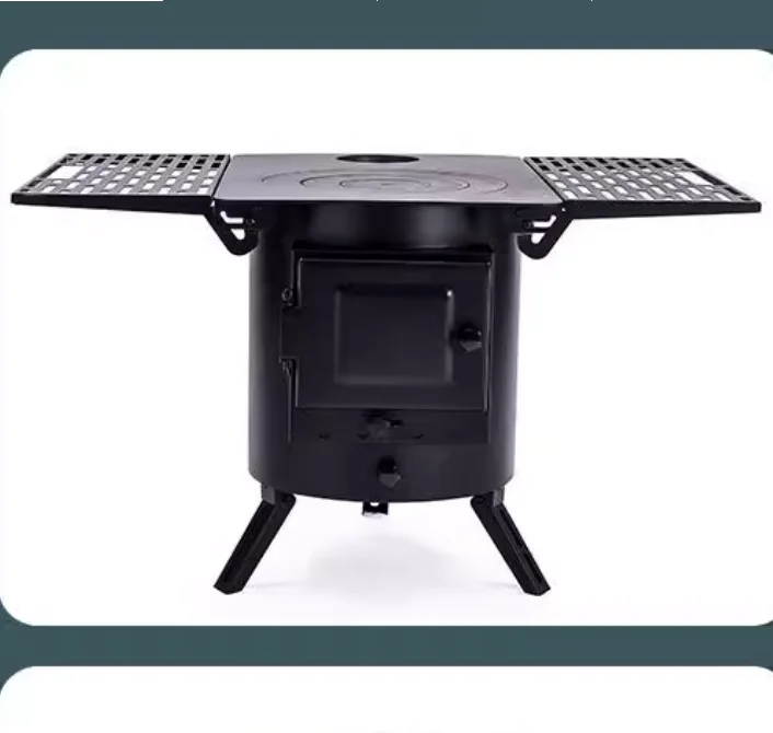 2023 Novel Design Small Indoor Cast Iron Wood Burning Stove Wood Cook Stove With Oven china manufacturer