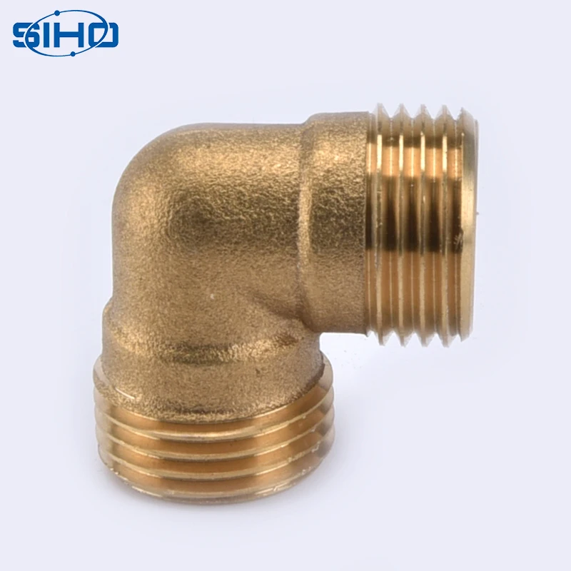 
Fittings Thread Plumbing Brass Factory Wholesale Male Base Oil Water Gas Yellow Brass Color Square Equal with Cheap Price SIHO 