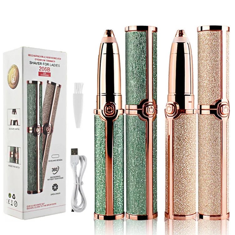 2021 аккумуляторная бритва, эпилятор для бровей, удаление женских волос в носу, триммер