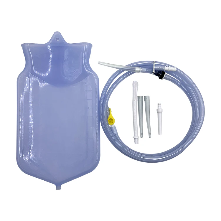 Enema Bag Kit 2l Capacity For Colon Detox Cleanse Enemas