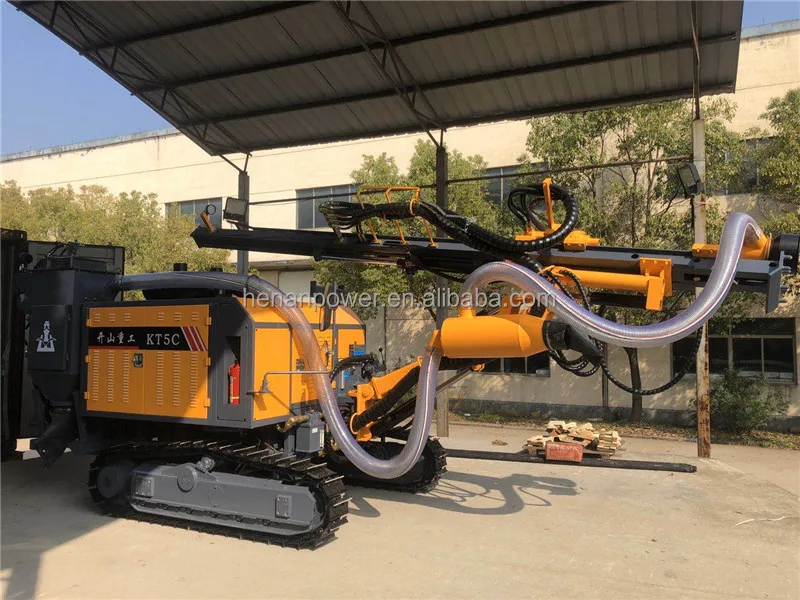 KT5C Famous Brand Kaishan Integrated Mine Dth Drilling Rig with air Compressor