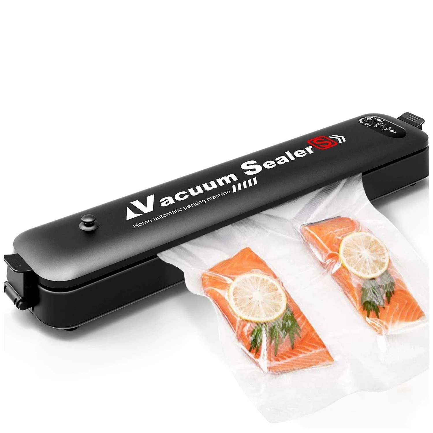New automatic vacuum food sealer with 15 pcs bags food fresh sealing home kitchen use meat packaging tools foods vacuum saver