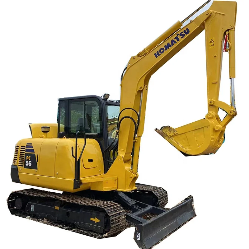 mini excavator original small excavator Komatsu 56-7 imported Japanese engine used Komatsu 56-7 small crawler excavator