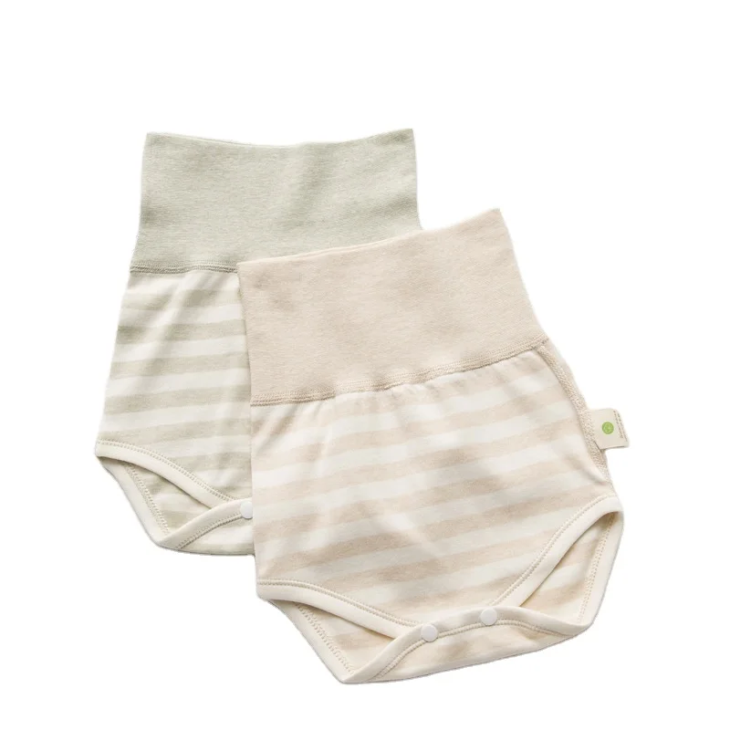 
Organic cotton custom summer bloomer breathable high waist baby shorts 