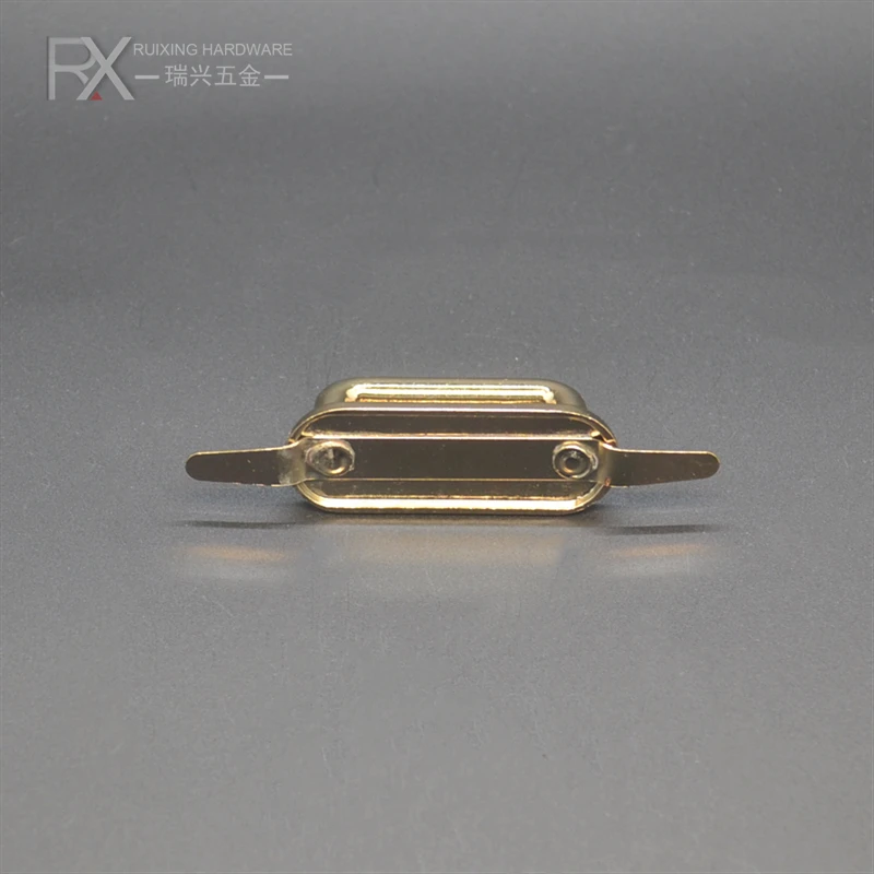 zinc alloy hardware custom arch bridge shape metal  buckle decorative tag bag prats making accessories for handbag strap bridge