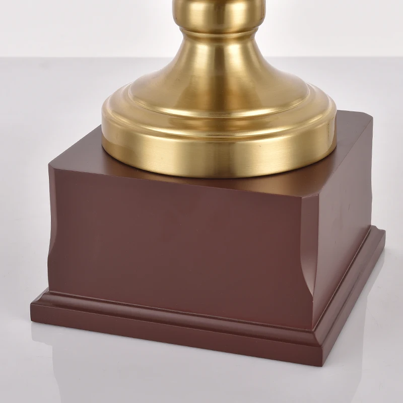 2023 Martial Arts Trophies Award With Wood Base Factory Made Gold Plated Trophy