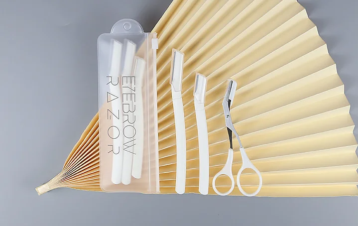 2024 Sale Of 3 Eyebrow Shaving Sets Own Brand Multi-Purpose Exfoliating Eyebrow Shaving Knife