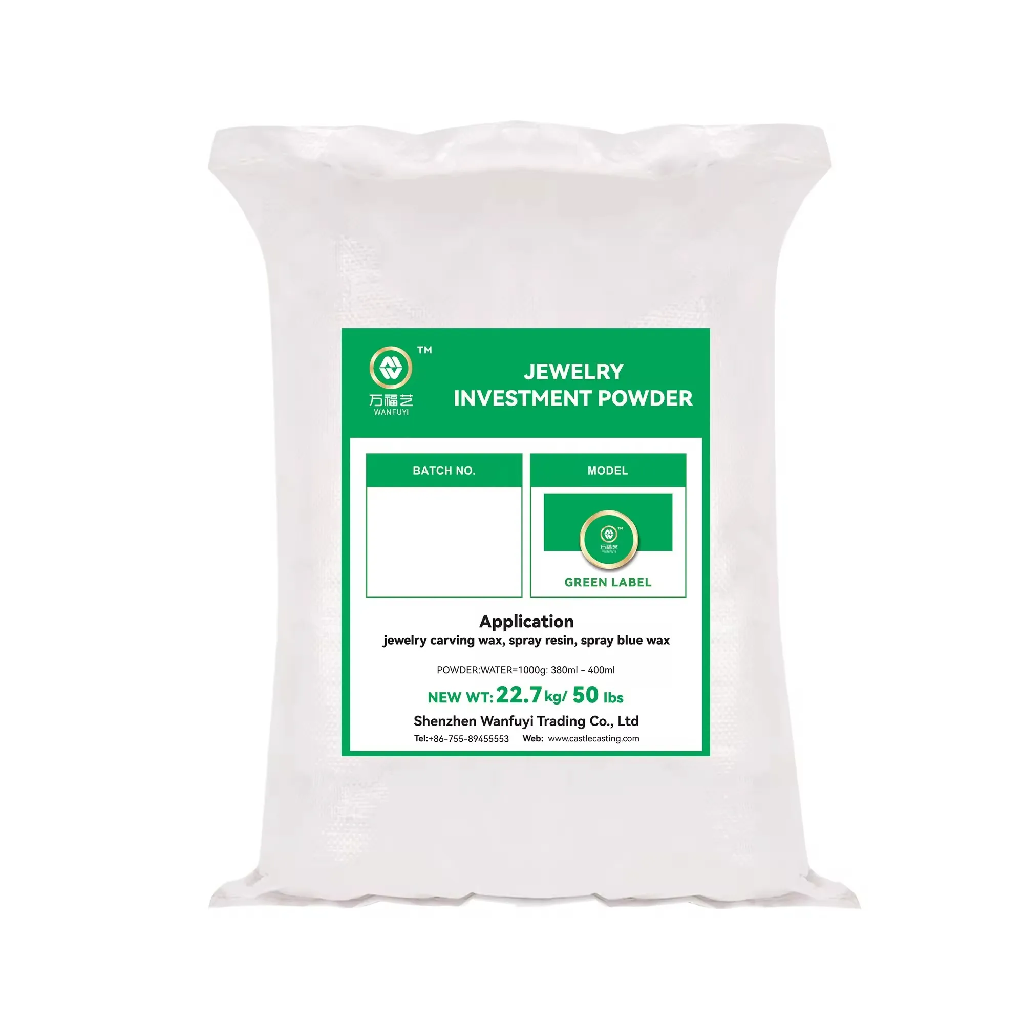 High Quality Investment Powder Gypsum Jewelry Stainless Steel