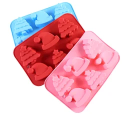 Food Grade Snowman Christmas Cake Decorating Tool Molds Candles Molds Chocolate Silicone Cake Baking Mould