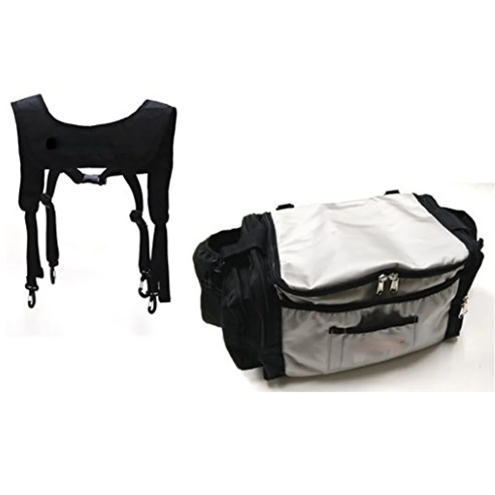 Large Disc Golf Bag with Straps Hold 18-22 Disc Large Bottle Holder Compatible with All Major Backpack Style Bag Straps