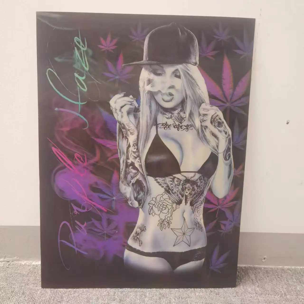 sexy design 3d posters lenticular 3D anime picture of Sexy nude girl  wall poster