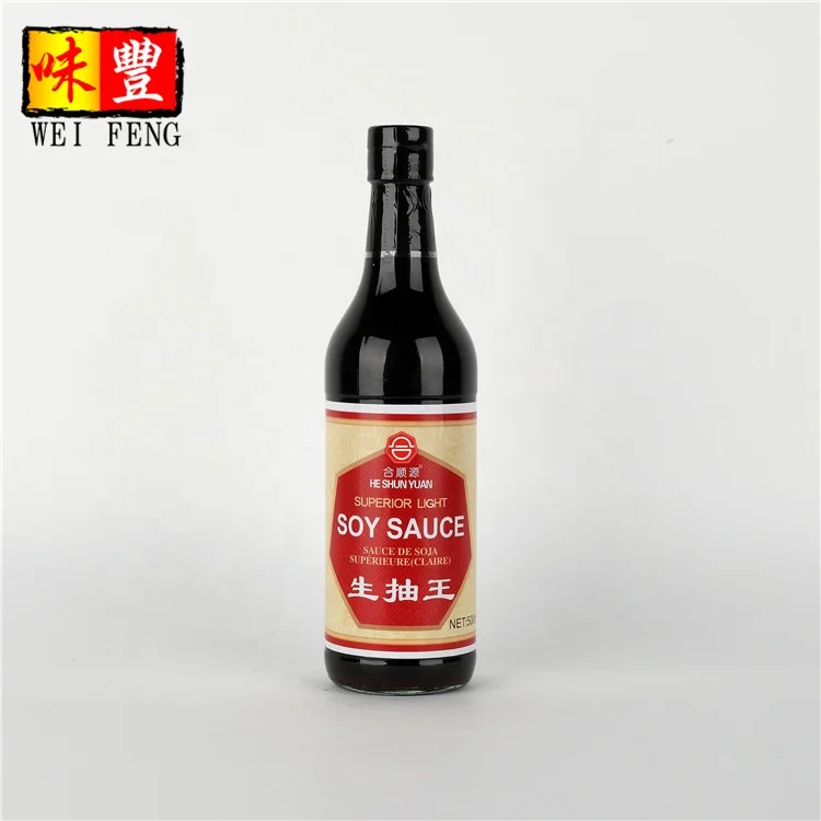 Chinese best price product packed in glass bottle soybean sauce with HACCP certificate