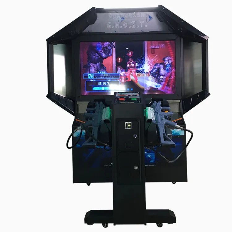 Threeplus coin operated gun shooting simulator arcade light target gun game machine