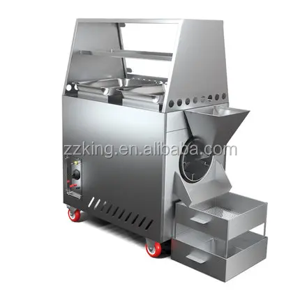 Commercial small gas electric sesame soybean roaster / roasting machine for hazel,pine nut