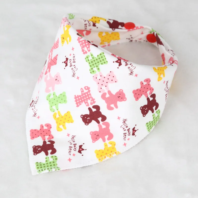 Wholesale Adjustable Feeding Bandana Bibs Extra Soft Natural Cotton Teething Baby Bibs