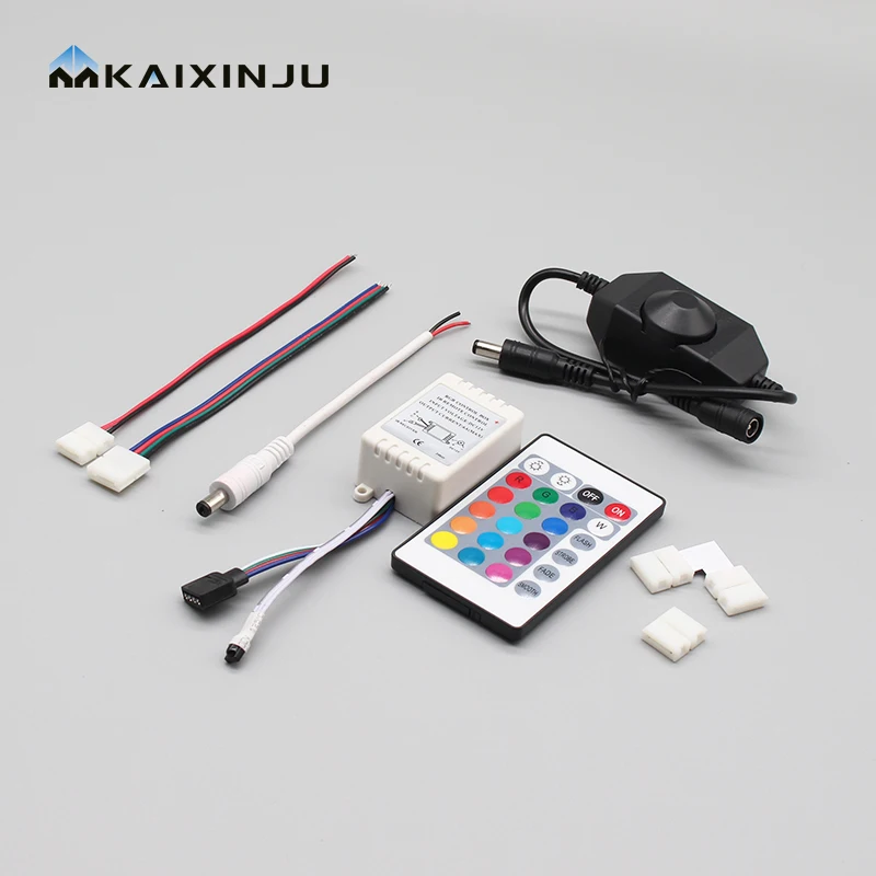 DC12v/24v strip light accessories solderless led strip light white/transparent connector smart single color/two color controller