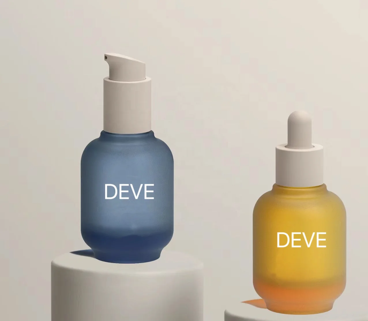 Customized glass hair oil face serum glass dropper bottles purple amber  with dropper 30ml 50ml foundation bottle luxury