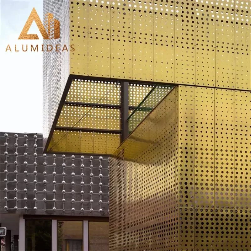 Китайский поставщик Alumideas заводская цена серия 1100 длительный срок службы декоративный перфорированный металлический лист