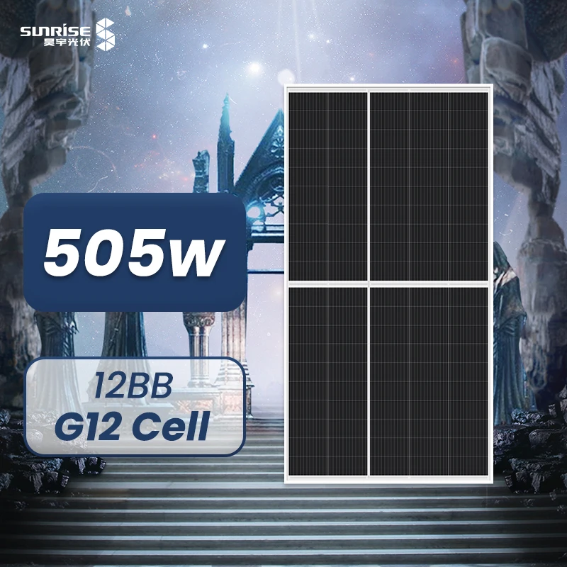 BIS 485w 490w 495w 500w 505w mono G12 solarpanel 12BB 100cells half cut solar modules free shipping 1000w panel pv
