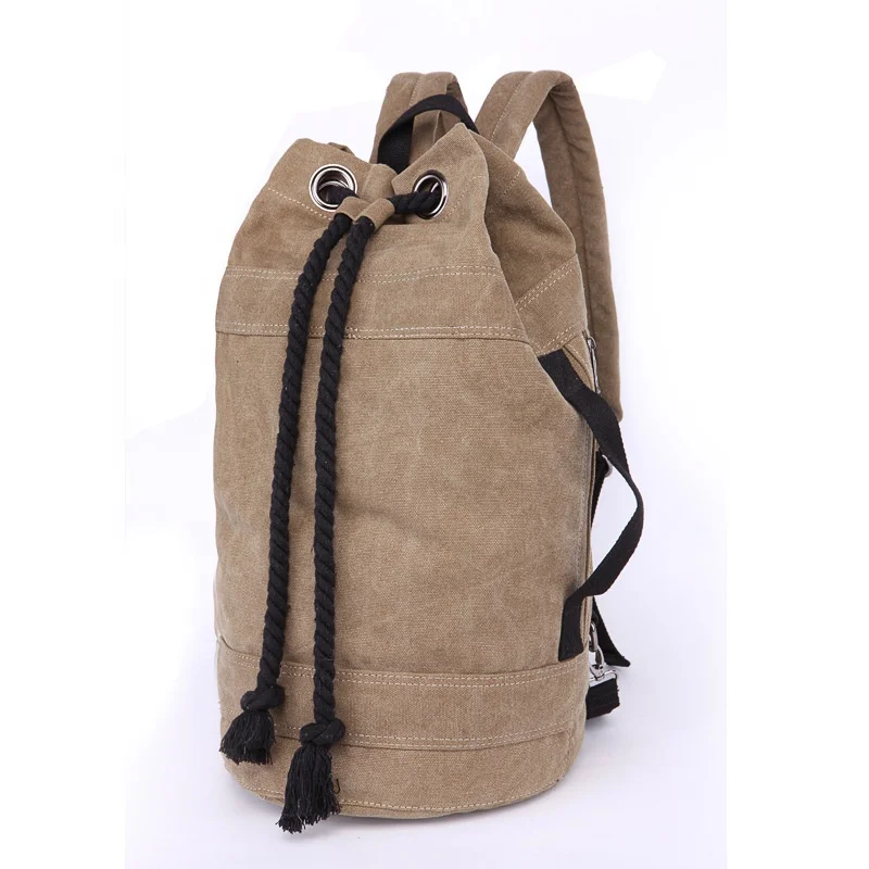 Small Canvas Draw String Sports Bag Backpack Gym Bag For Women Men