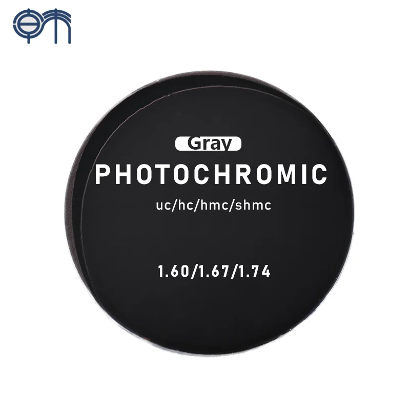 SHMC Photo Gray Optical Lenses 1.56/1.60/1.67 Spin Coating Resin Material Driving Photochromic Lenses with Anti-glare Coating