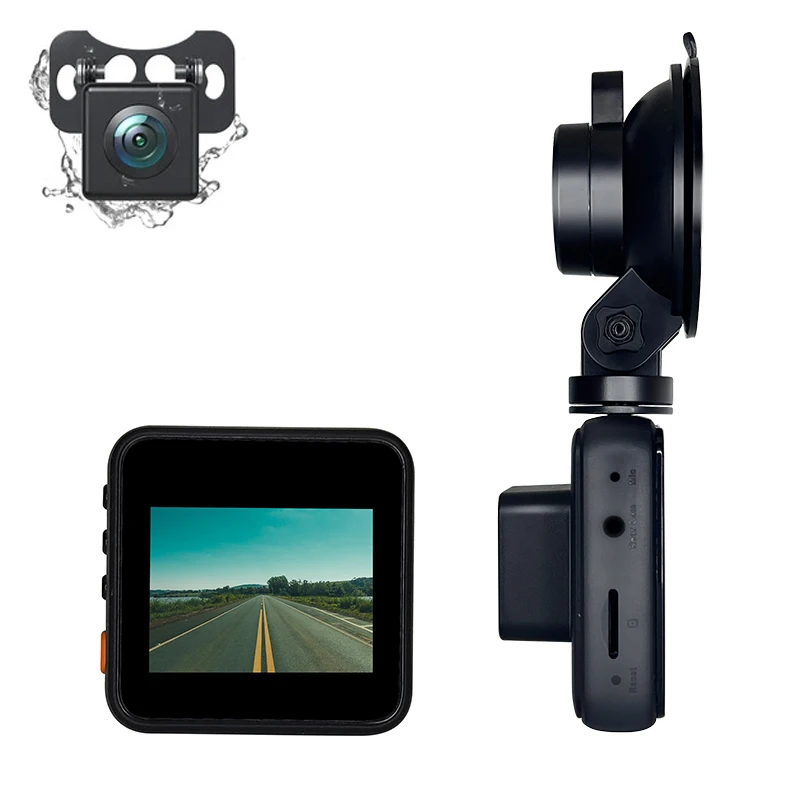 Hot selling Car Dual Dash Cam 2 inch LCD FHD 1080p Dual Lens Front and Rear DVR Video Recorder Car Camera