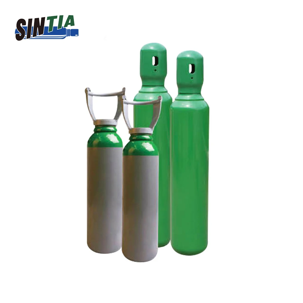 Seamless 2-40L acetylene/oxygen/argon empty gas cylinder hospital oxygen cylinder
