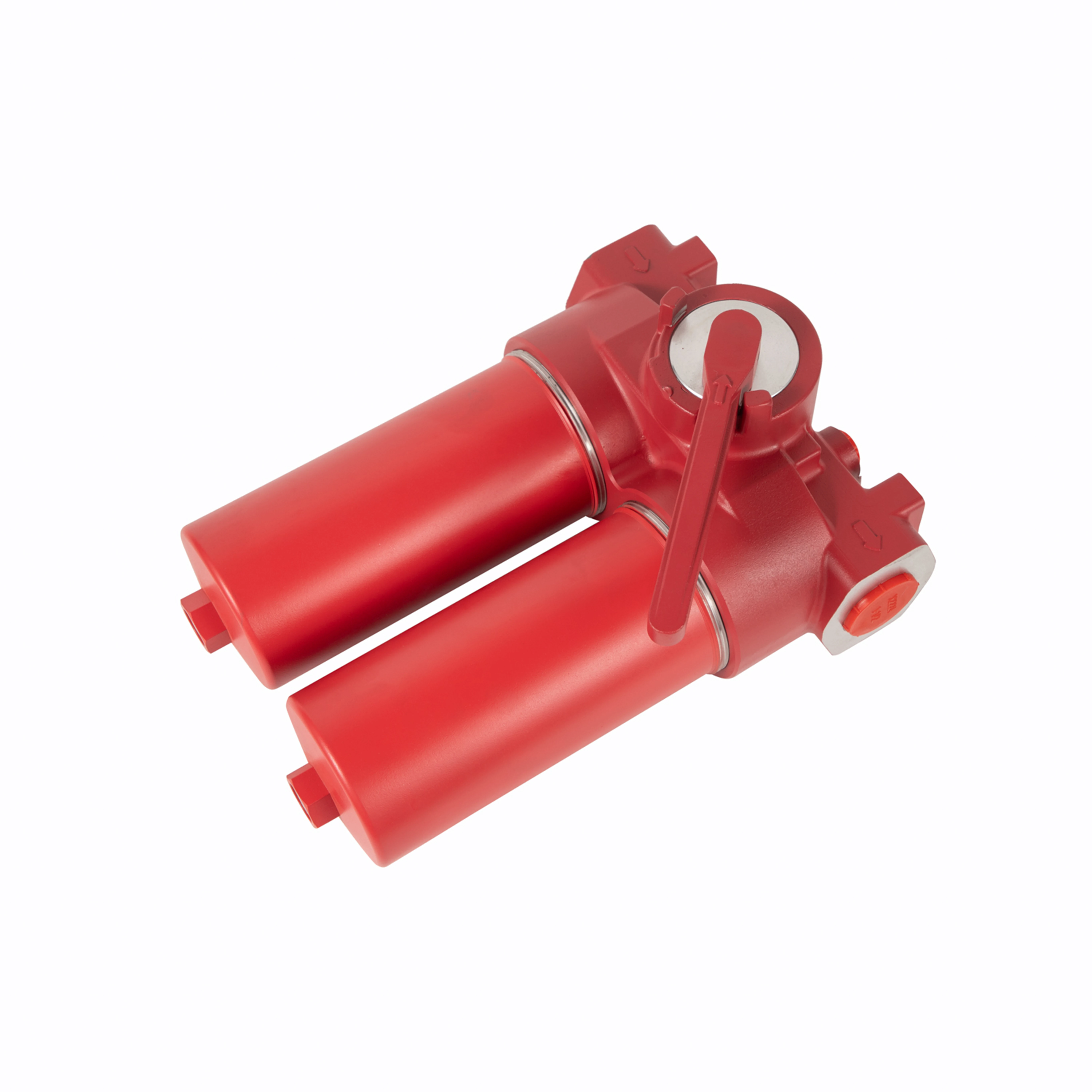 FLND BN/HC 40 D D F 10 D 1 . X /-L24, Low Pressure Duplex Hydraulic Oil Line Filter