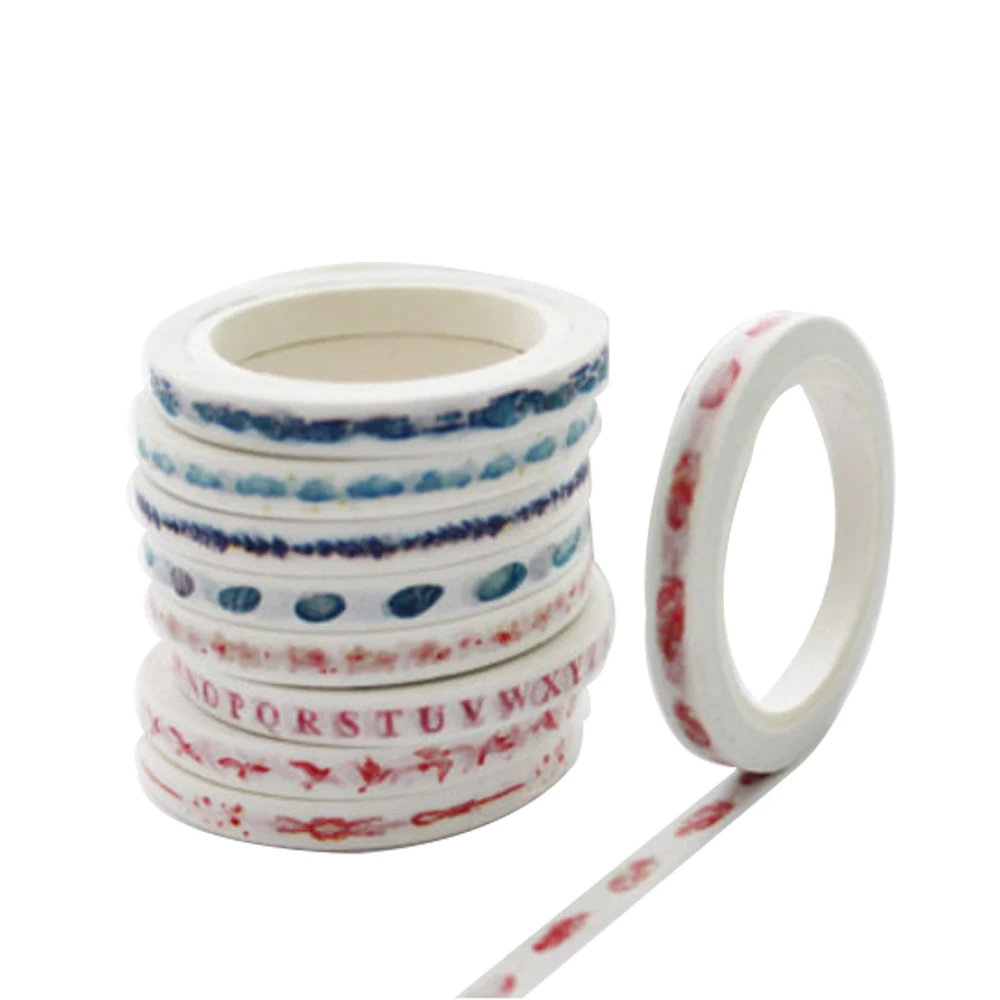 
Diy Custom and Paper Tape Creative Hand Book Stickers Decorative Tape Washi Tape Promotional Gifts 