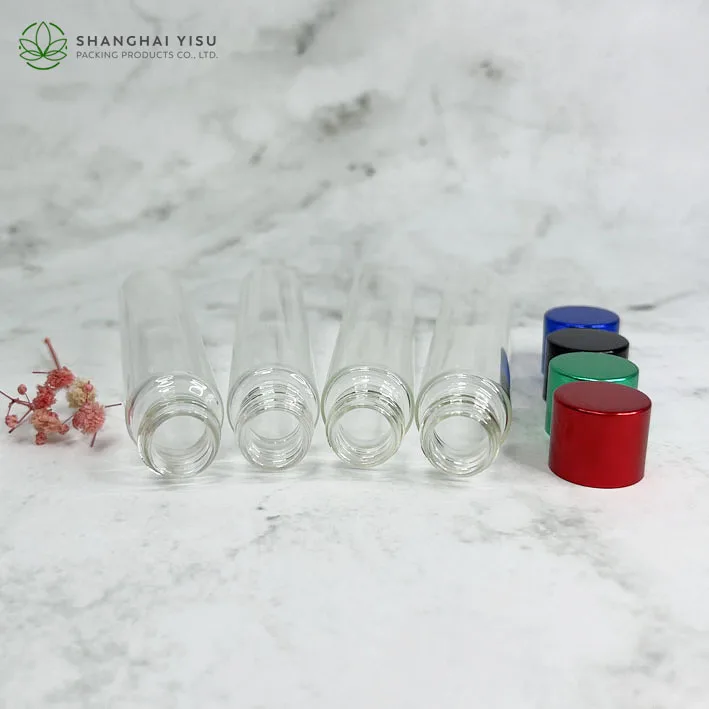 Laboratory Air Tight Leakproof Round Flat Bottom Sample Bottle Borosilicate Glass Test Tube