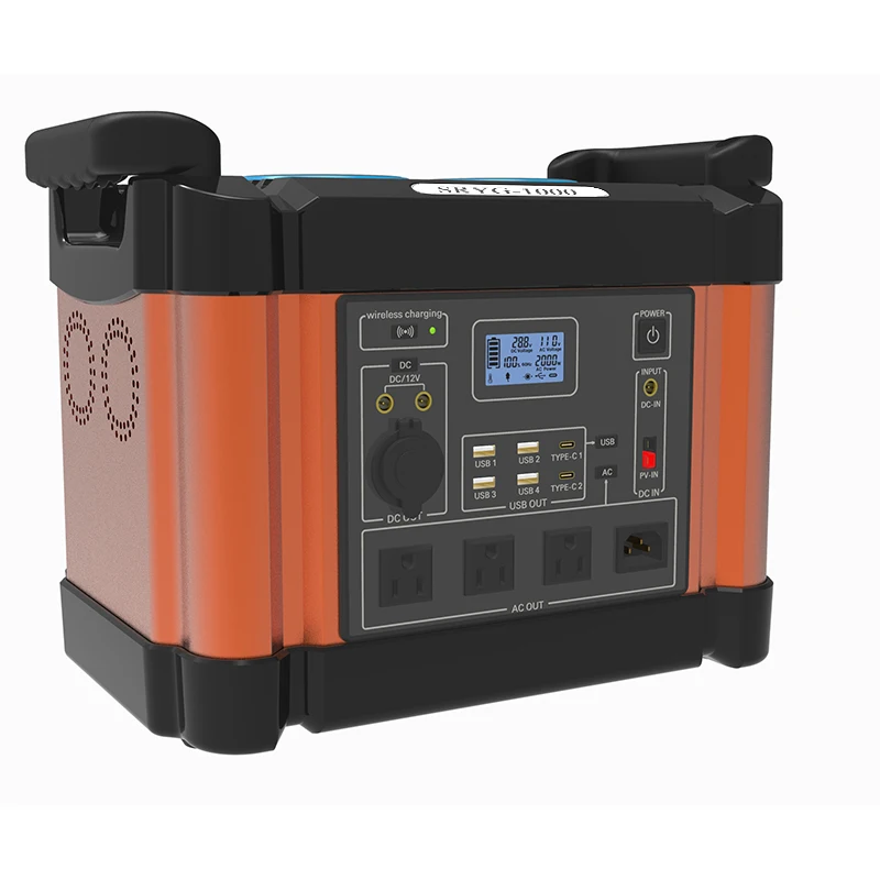 Portable Backup Power Station 2000W Portable Energy Storage Solar Power Generator for Camping