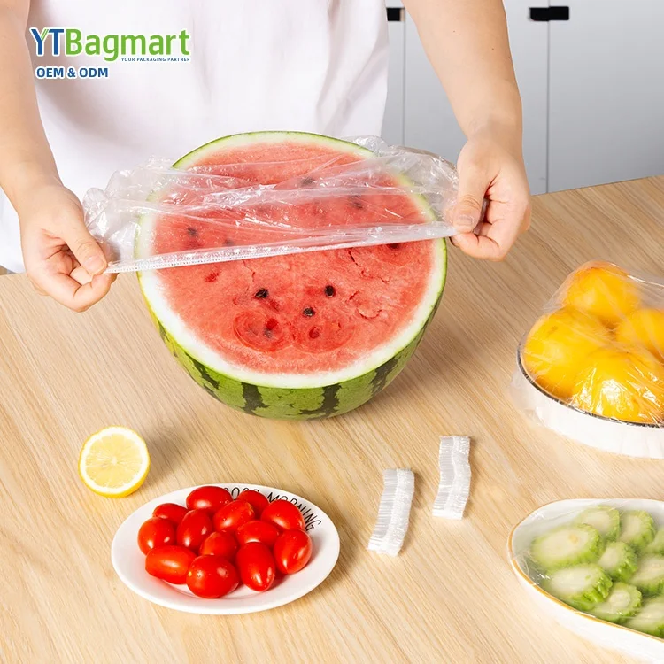 Plastic Wrap with Thickened Household Food Grade Plastic Bag Tear Free Color Elastic Wrap Cover