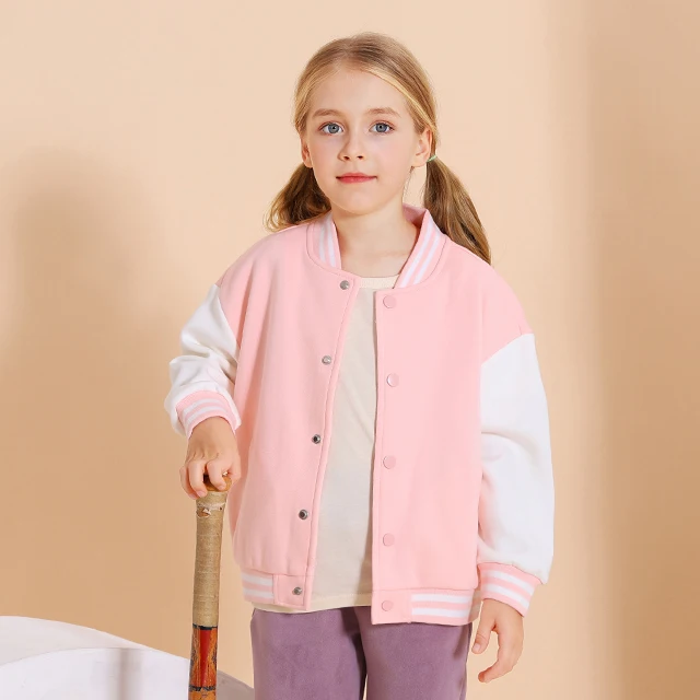 Custom logo Cartoon spotted dog logo printing Outfit Children clothing spring Kids baseball Jacket