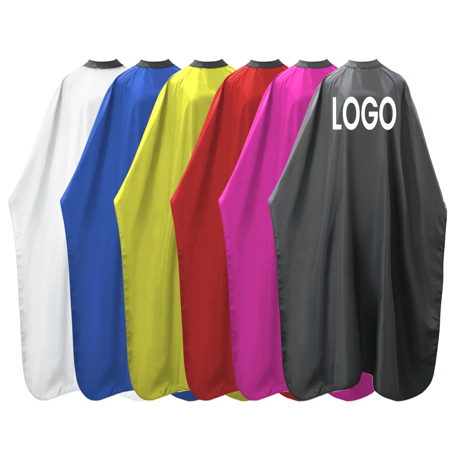 Factory Wholesale Barber Hairdressing Cape Big LOGO Pattern Hairdresser Cloth Hair Cutting Coat Haircut Barbershop Capes