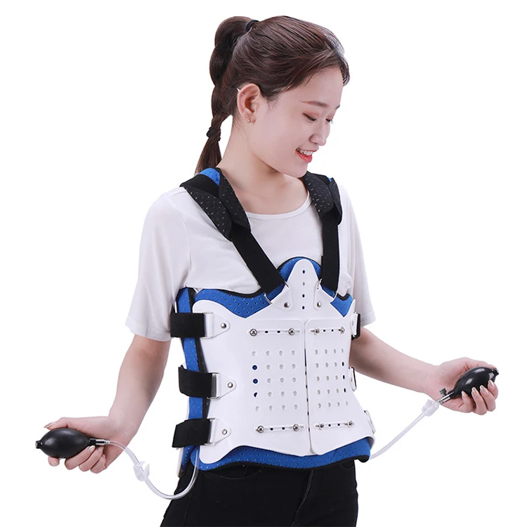 Rehabilitation support device Thorax Lumbar Sacrum Orthosis With Gasbag (Inflatable) for fracture fixation and muscle strain