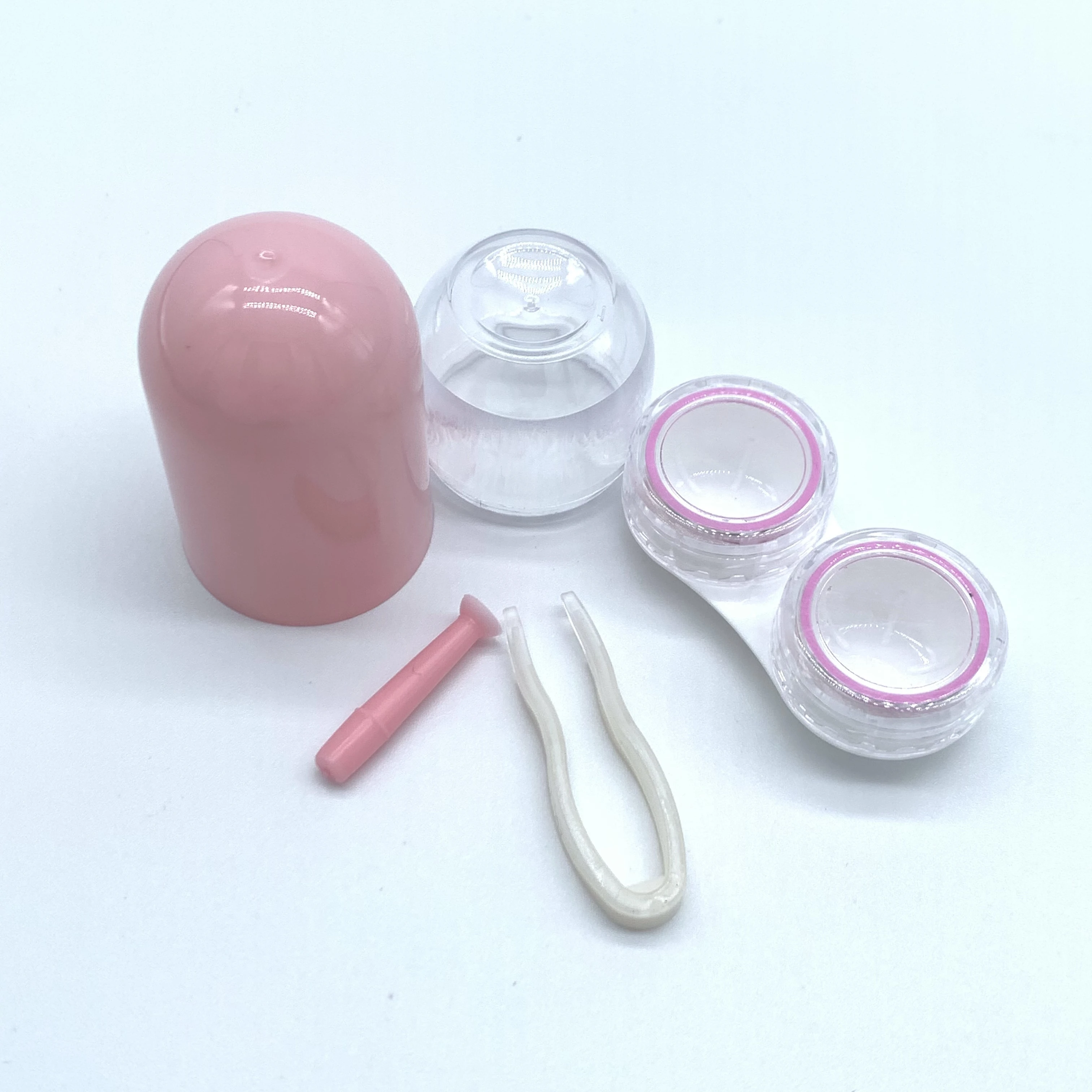 High quality Unisex Contact Lenses Box Diy Cartoon People Eyewear Cases Lens Care Companion Box