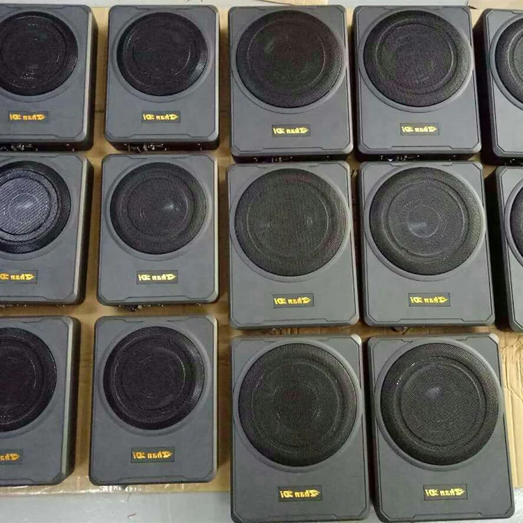 
factory 12v mini 4ohm active car audio slim woofer under seat subwoofer 