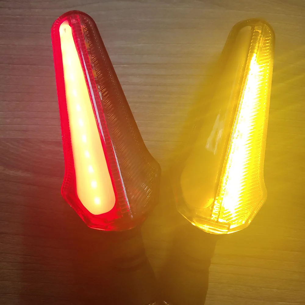  12V универсальный украшение мотоциклов светодиодный поворотник Световые индикаторы Amber мигалка мигалки Свет Освещение Аксессуары для